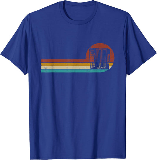 Retro Style Vintage Accordionist Funny Accordion Lover T-Shirt - T-Shirt | Royal