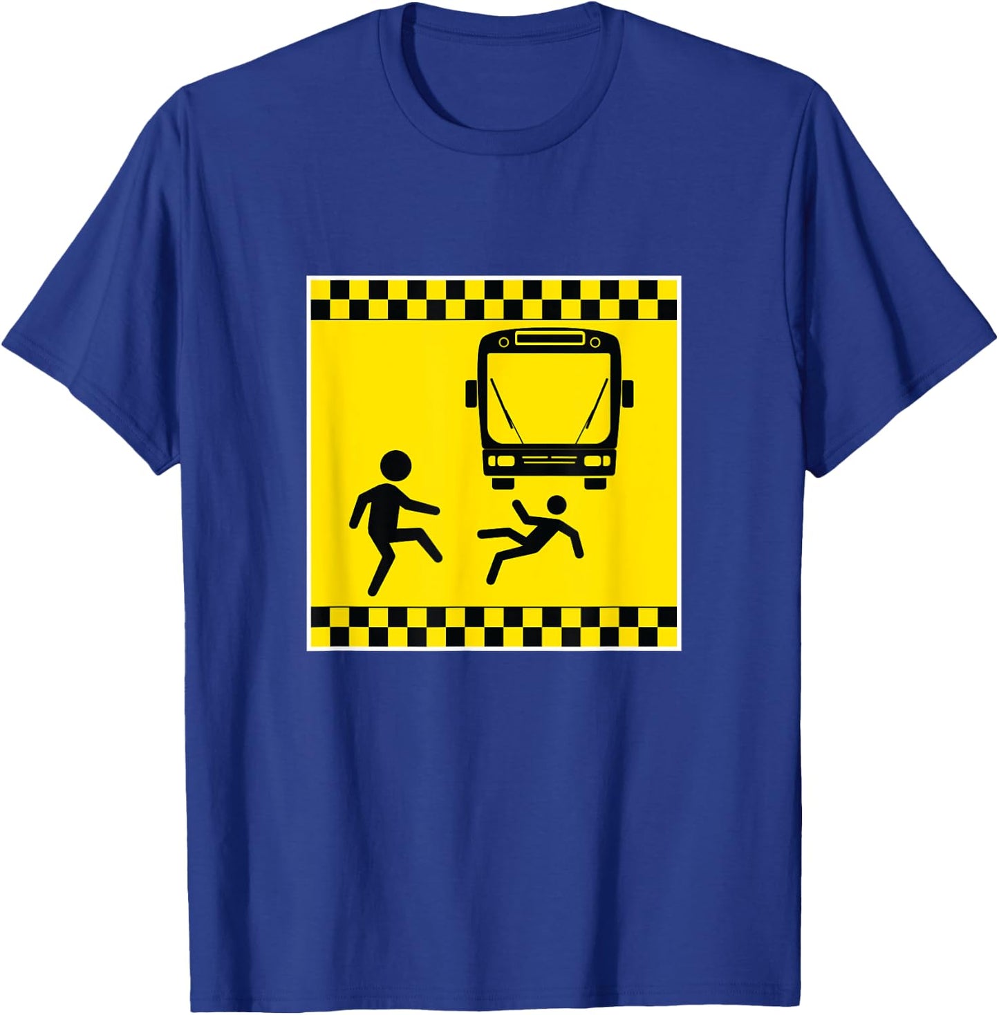 Throw Under The Bus Caution Funny Gag Gift T-Shirt - T-Shirt | Royal
