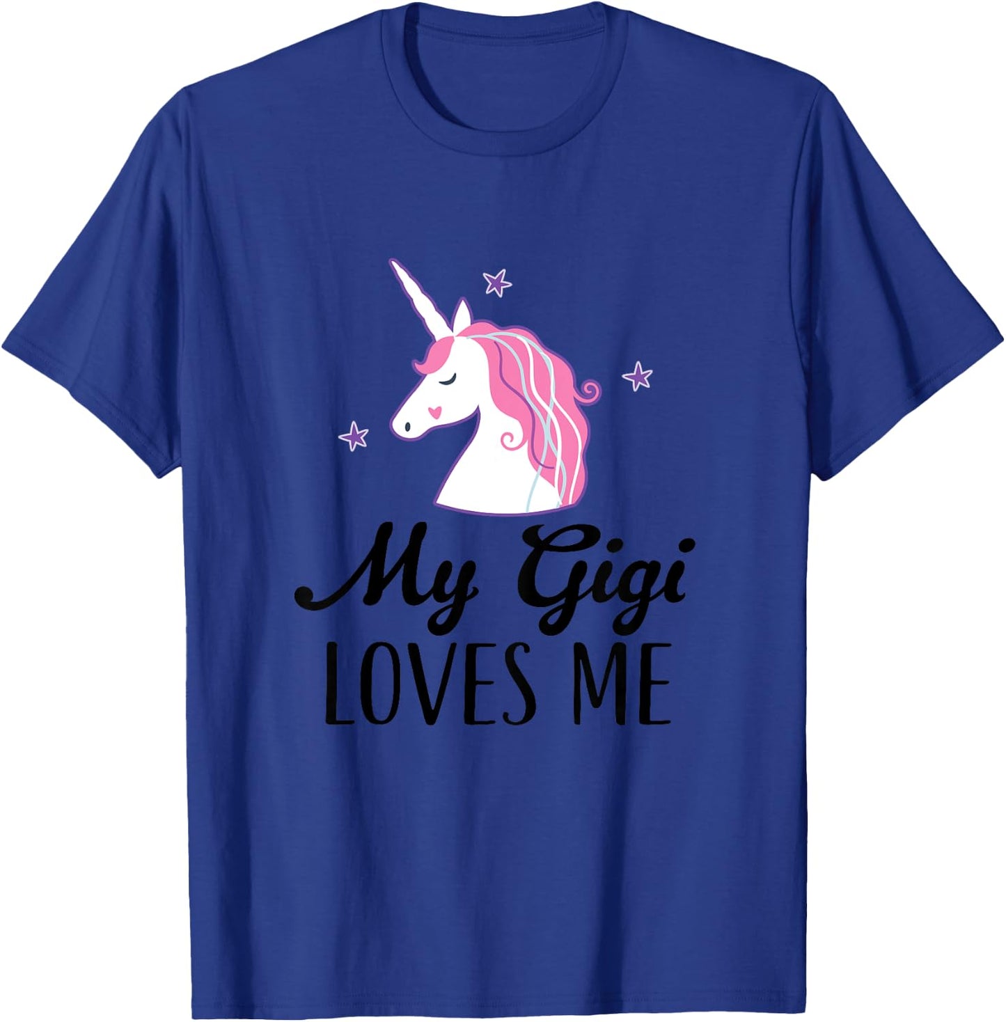My Gigi Loves Me Girl Unicorn Granddaughter T-Shirt - T-Shirt | Royal