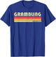 GRAMBLING LA LOUISIANA Funny City Home Roots Gift Retro 80s T-Shirt - T-Shirt | Royal