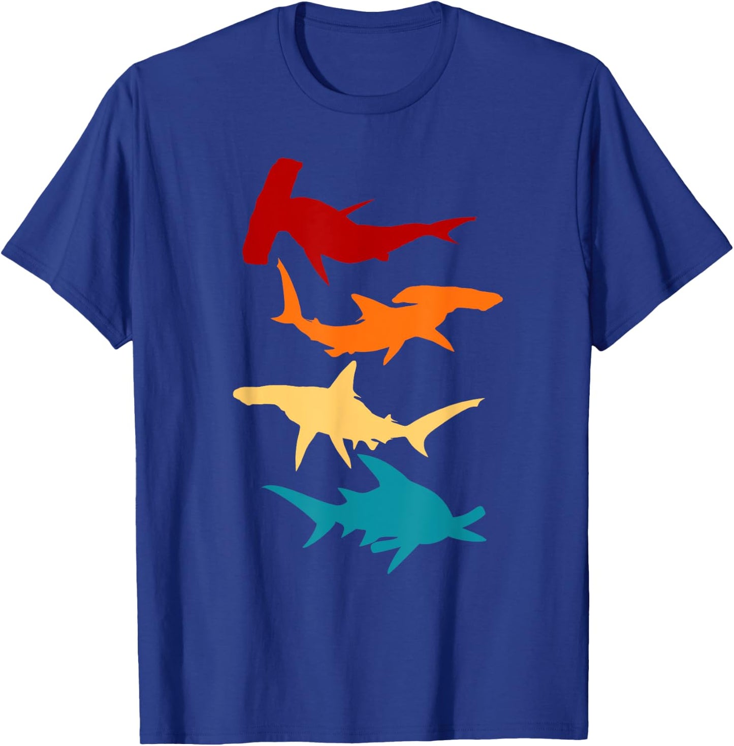 Great 4 hammer shark Gift divers T-Shirt - T-Shirt | Royal