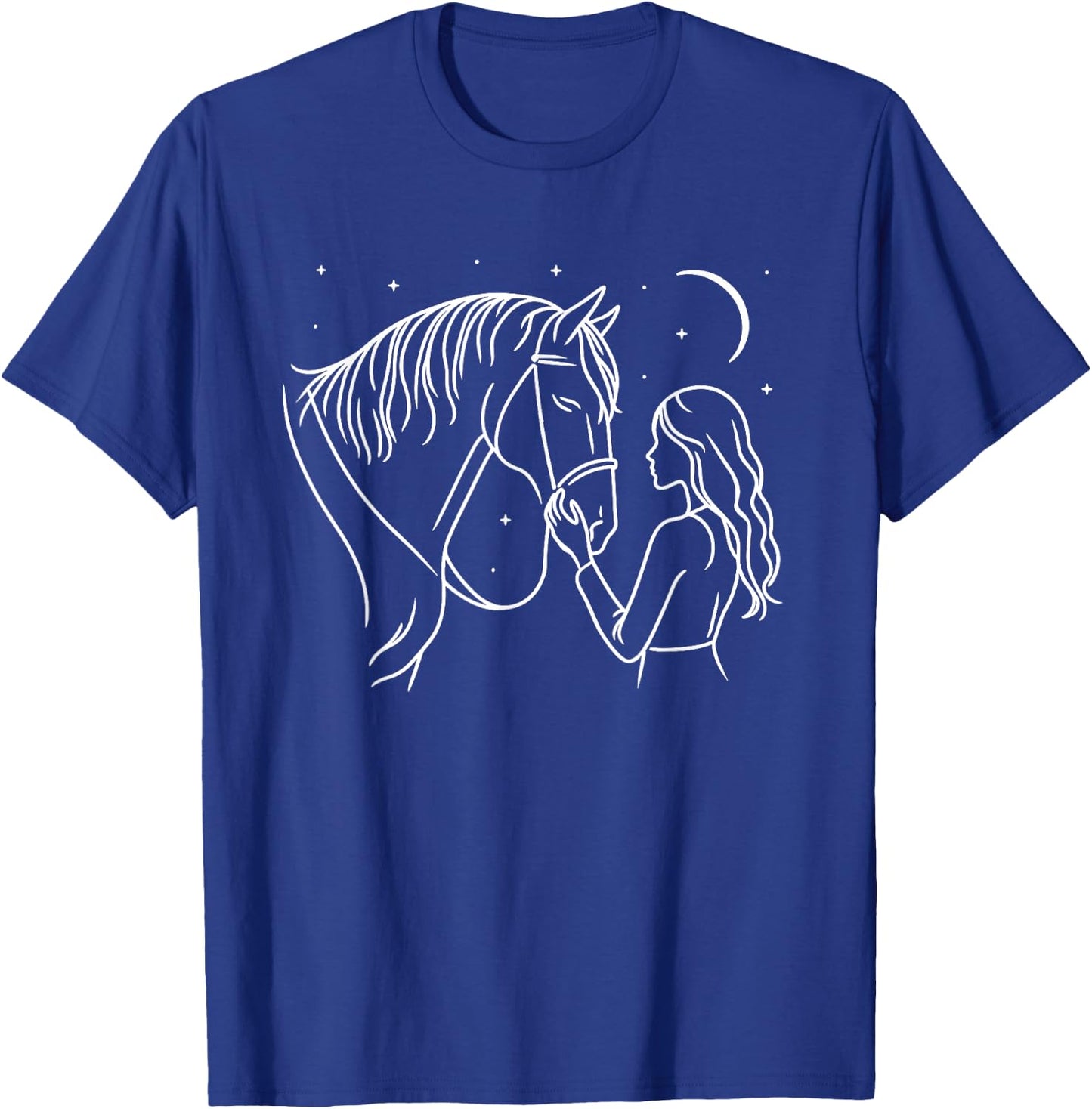Cute Horse Horseback Riding Lover Horse Rider Lovers T-Shirt - T-Shirt | Royal