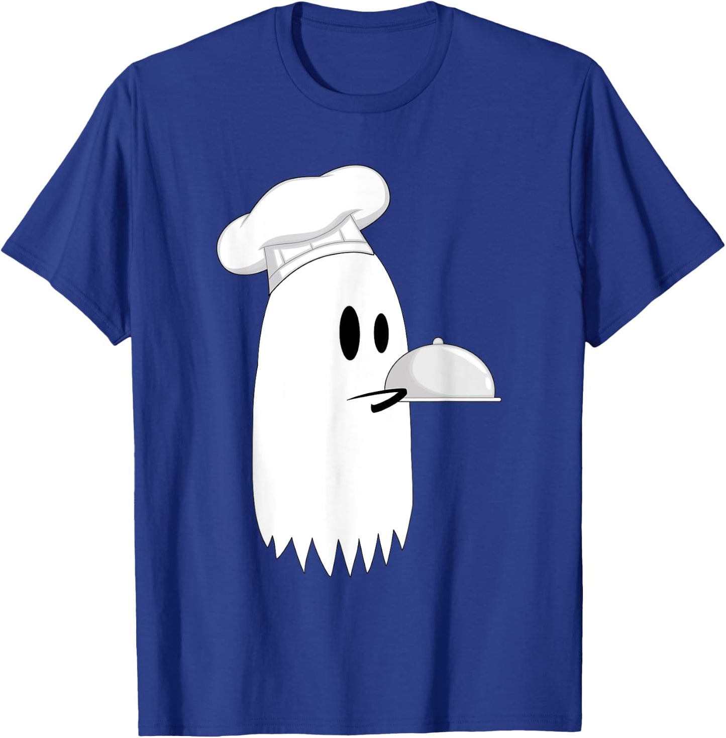 Spooky Ghost Cooking Chef Halloween Costume Gift T-Shirt - T-Shirt | Royal