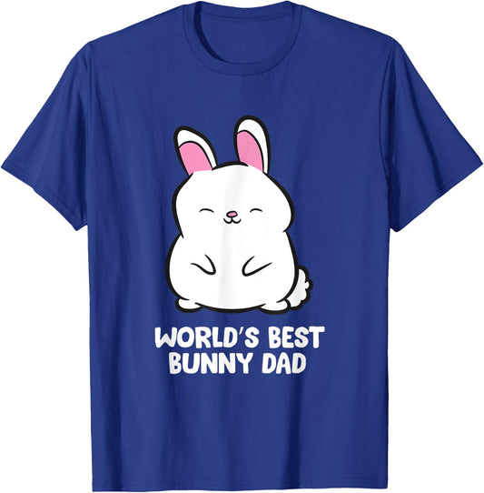 World's Best Bunny Dad Rabbit Bunny Dad T-Shirt - T-Shirt | Royal