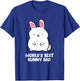 World's Best Bunny Dad Rabbit Bunny Dad T-Shirt - T-Shirt | Royal