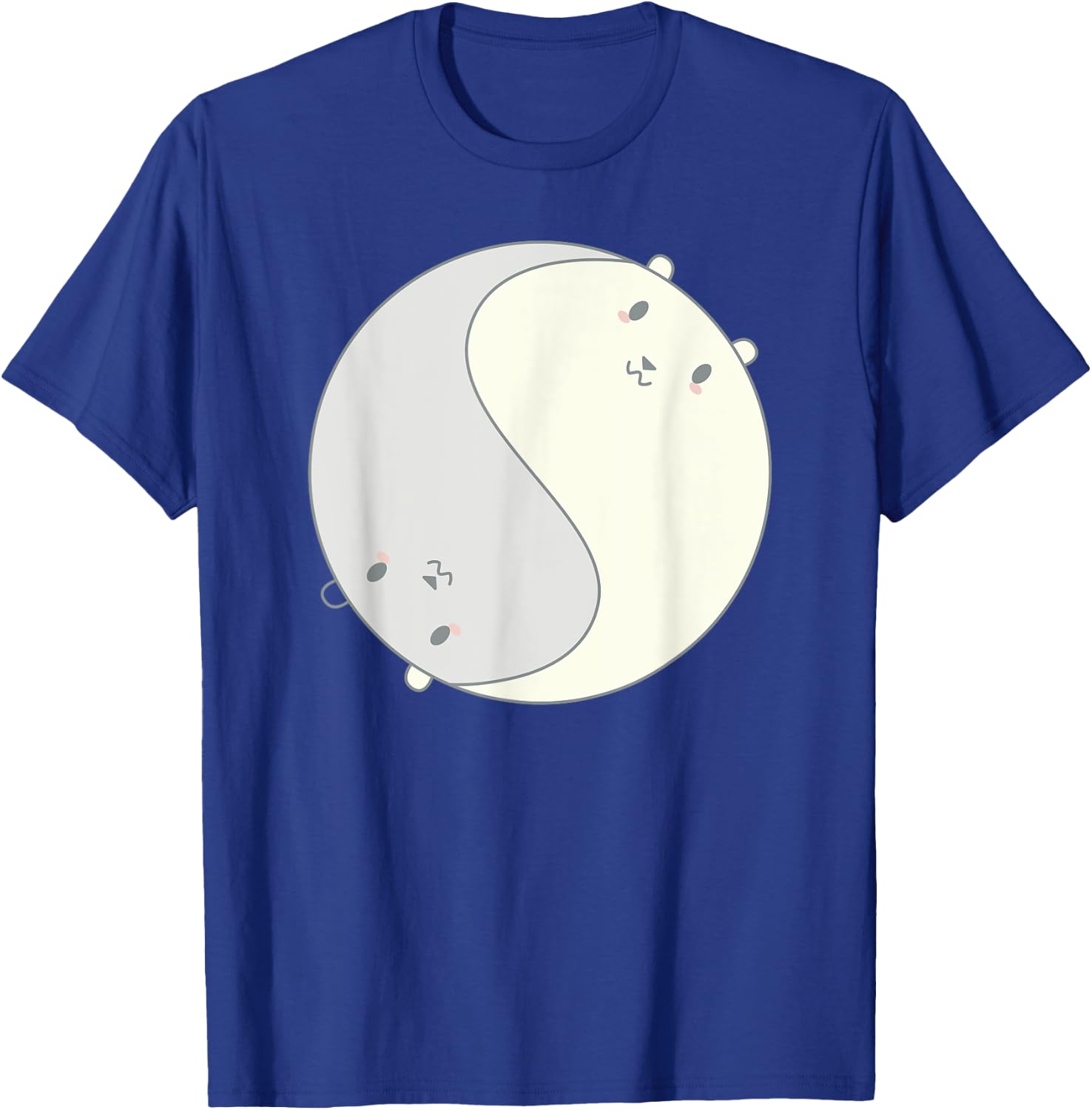 Cool Anime Polar Bears Chibi Kawai Manga Ying Yang Zen T-Shirt - T-Shirt | Royal