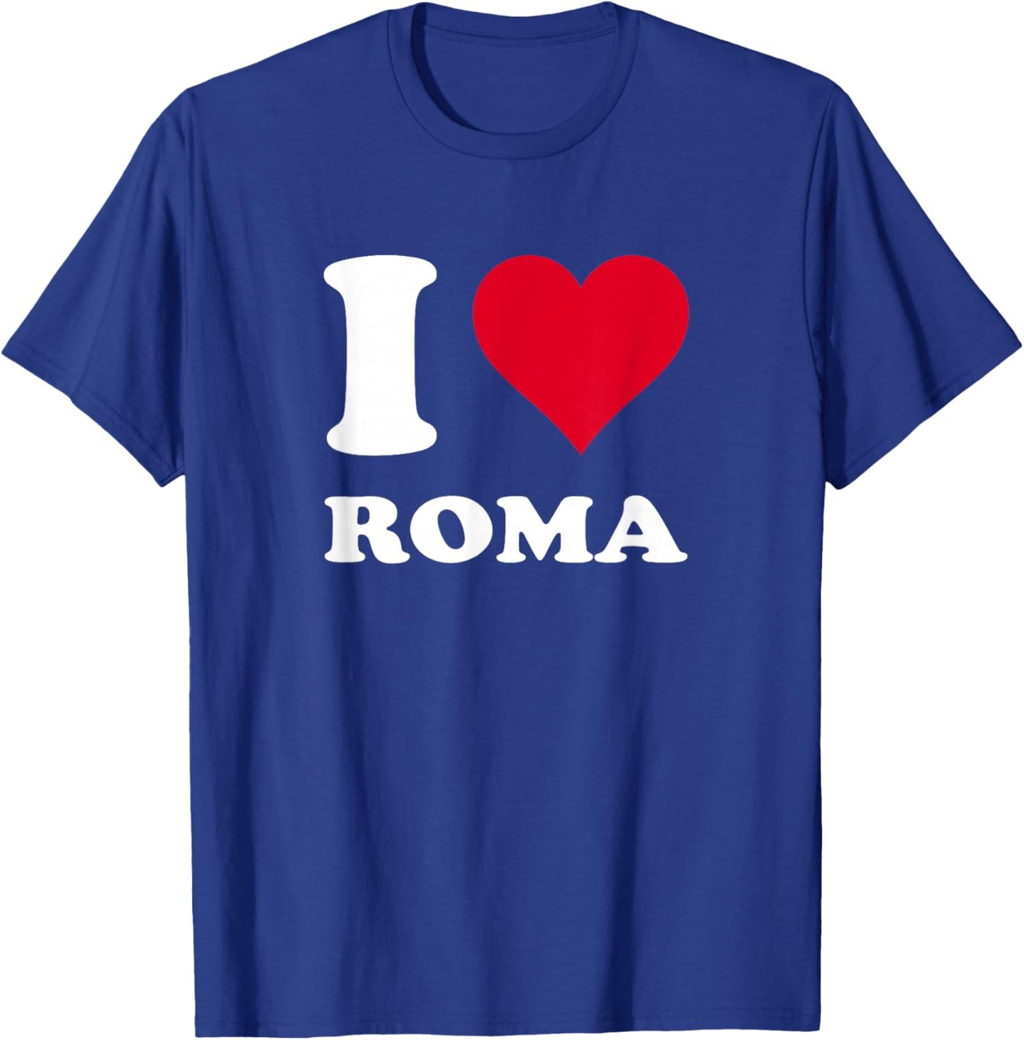 Red Heart I Love Rome T-Shirt - T-Shirt | Royal