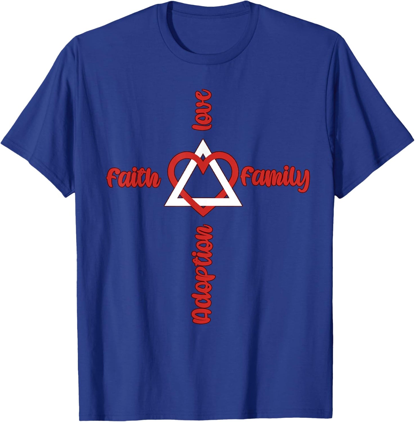 Adoption Symbol idea for Adopting Children Christian Family T-Shirt - T-Shirt | Royal