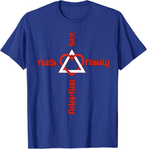 Adoption Symbol idea for Adopting Children Christian Family T-Shirt - T-Shirt | Royal
