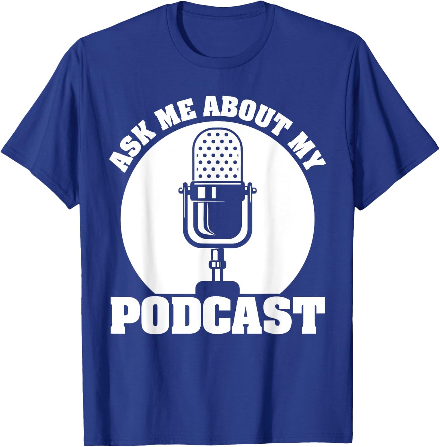 Funny Podcast Gift Women Cool Podcaster Podcasting T-Shirt - T-Shirt | Royal