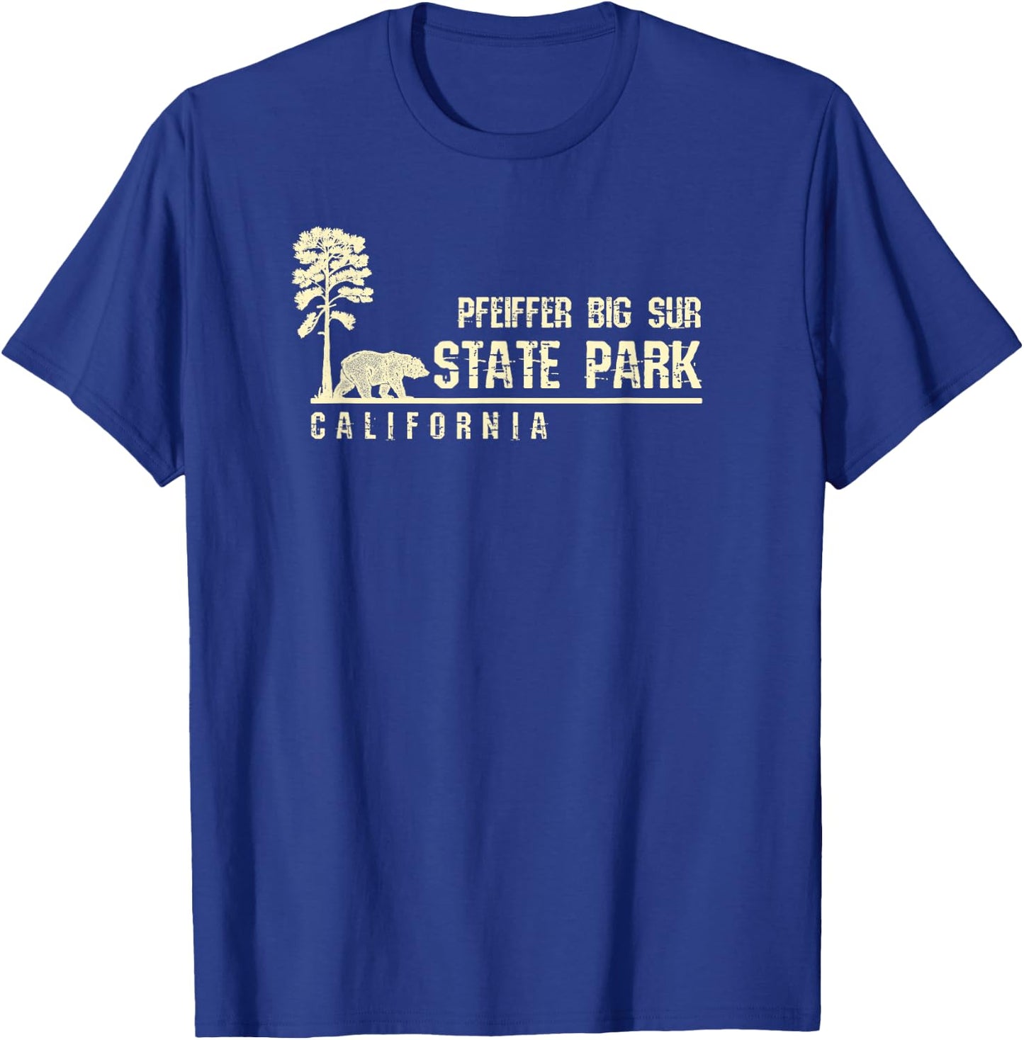 California Souvenir Gift Pfeiffer Big Sur State Park T-Shirt - T-Shirt | Royal