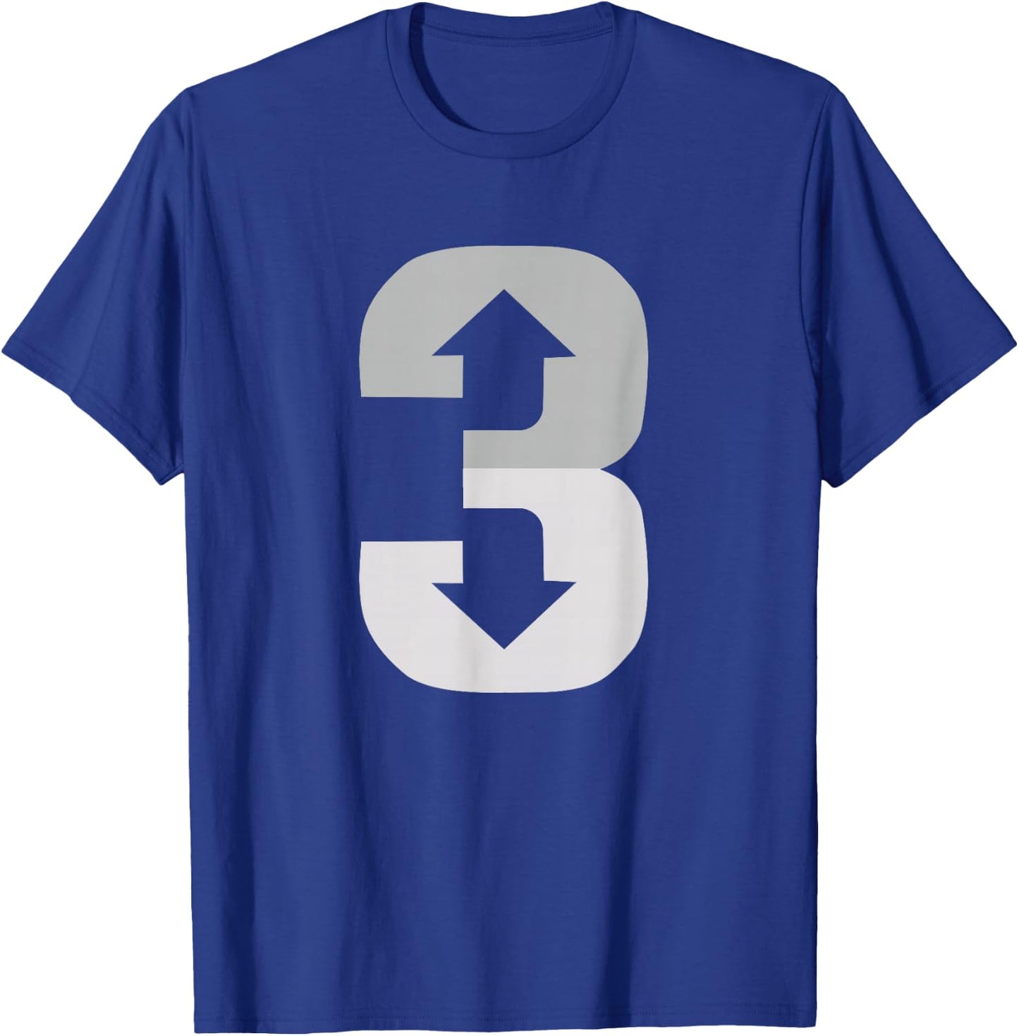 3 Up 3 Down | Three Up Three Down Baseball T-Shirt - T-Shirt | Royal