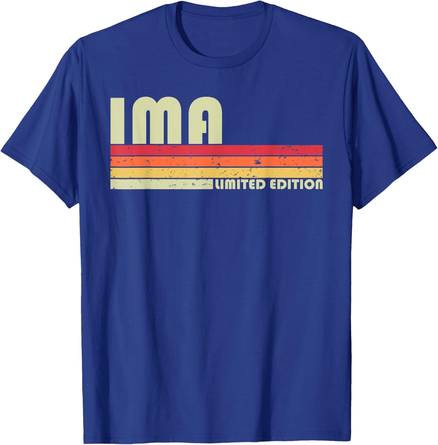 IMA Name Personalized Retro Vintage 80s 90s Birthday T-Shirt - T-Shirt | Royal