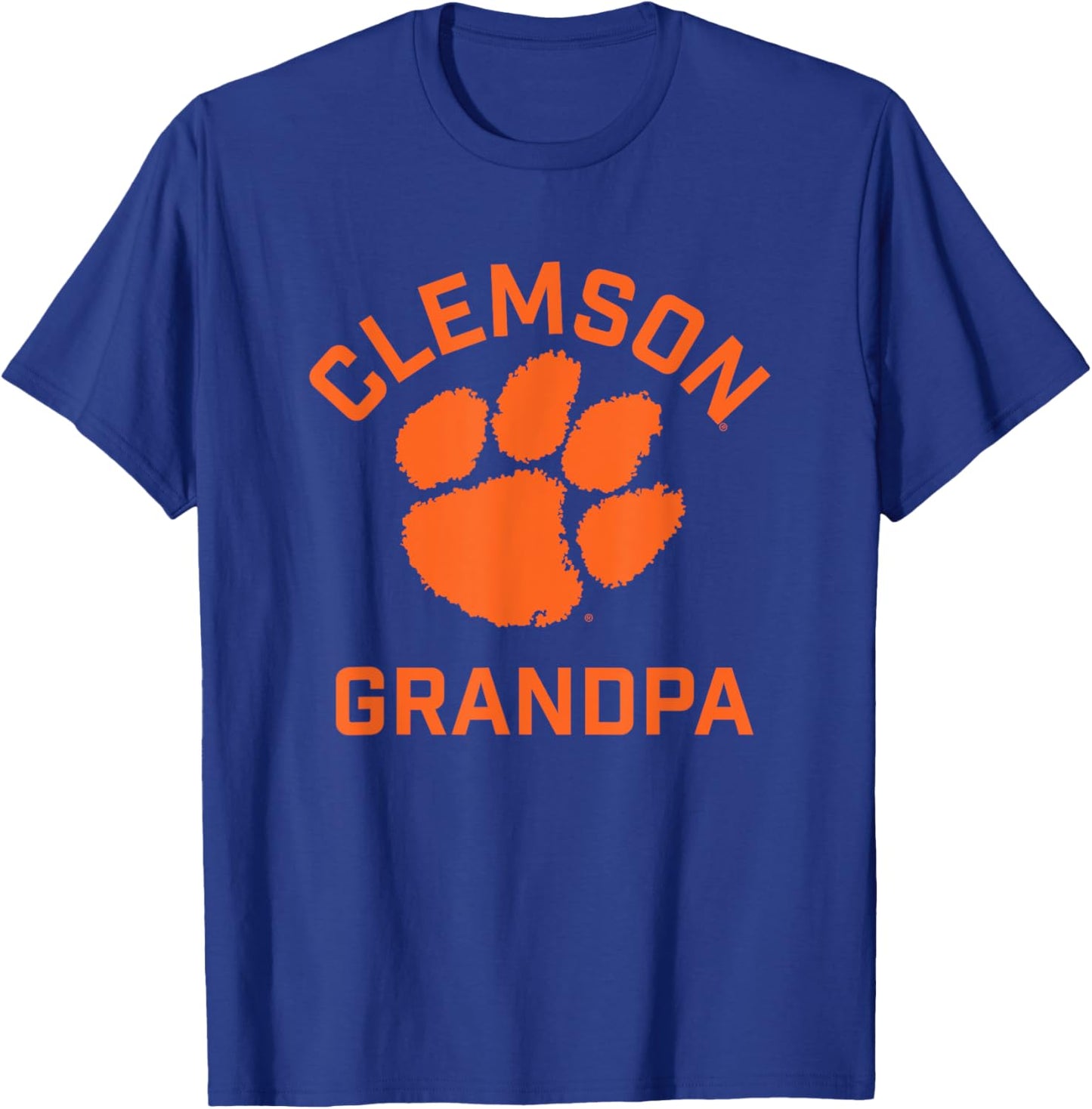 Clemson University Tigers Arched Grandpa T-Shirt - T-Shirt | Royal