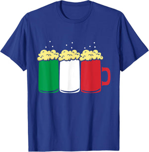Italy Flag Design for Beer Drinker Men T-Shirt - T-Shirt | Royal