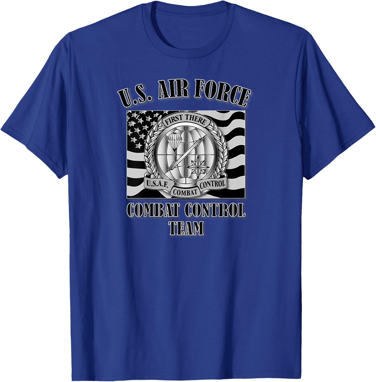 U.S. Air Force Combat Control Team (Back Design) T-Shirt - T-Shirt | Royal