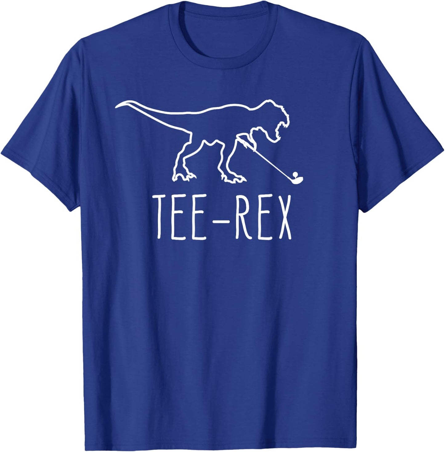 REX Funny Golf Player Golfer Joke Golfing T-Rex Dinosaur T-Shirt - T-Shirt | Royal