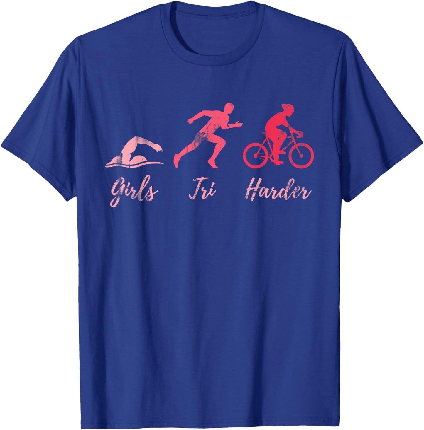 Triathlete Women Girls Kids Gift Triathlon T-Shirt - T-Shirt | Royal