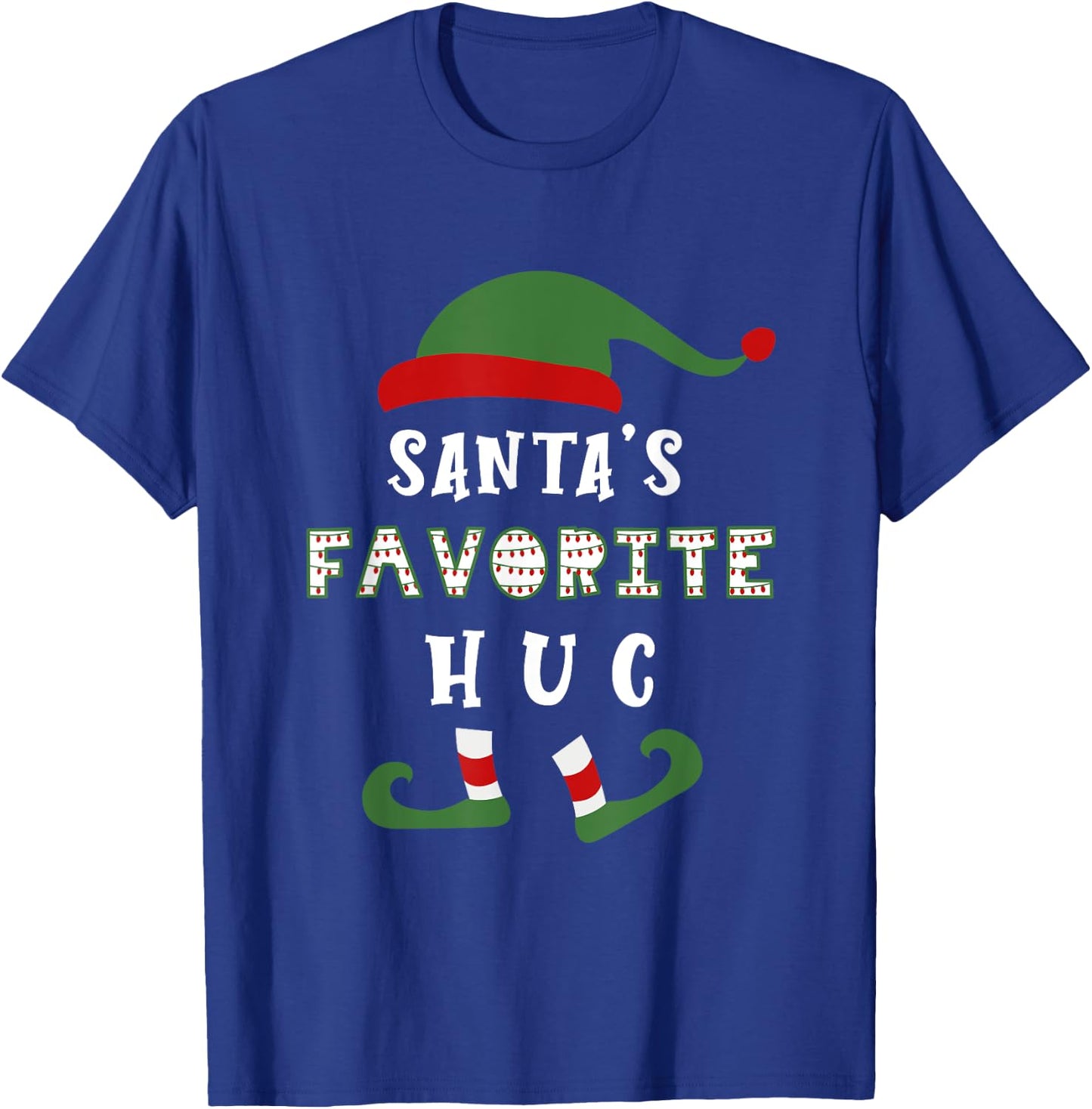 Santa's Favorite Health Unit Coordinator HUC Healthcare Elf T-Shirt - T-Shirt | Royal