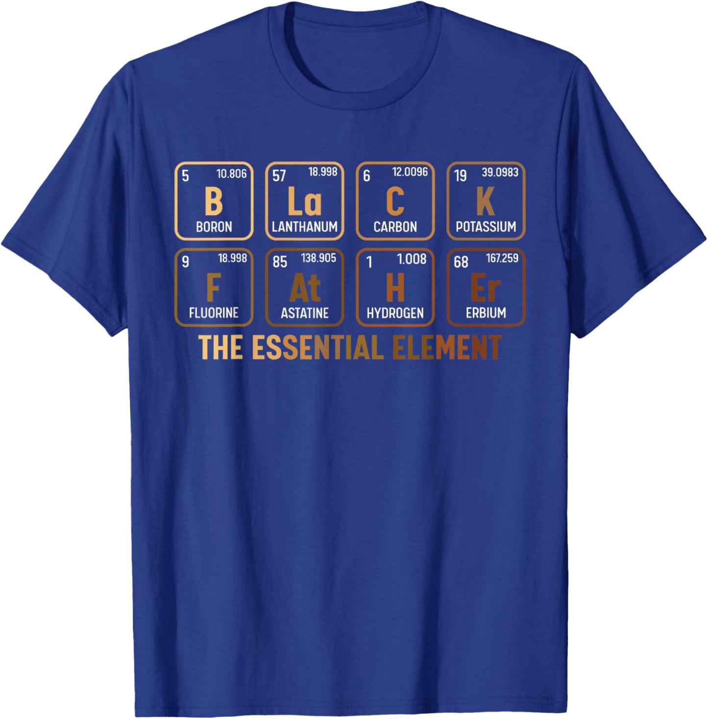 Black Father's Day Black Dad Black Father Essential Element T-Shirt - T-Shirt | Royal