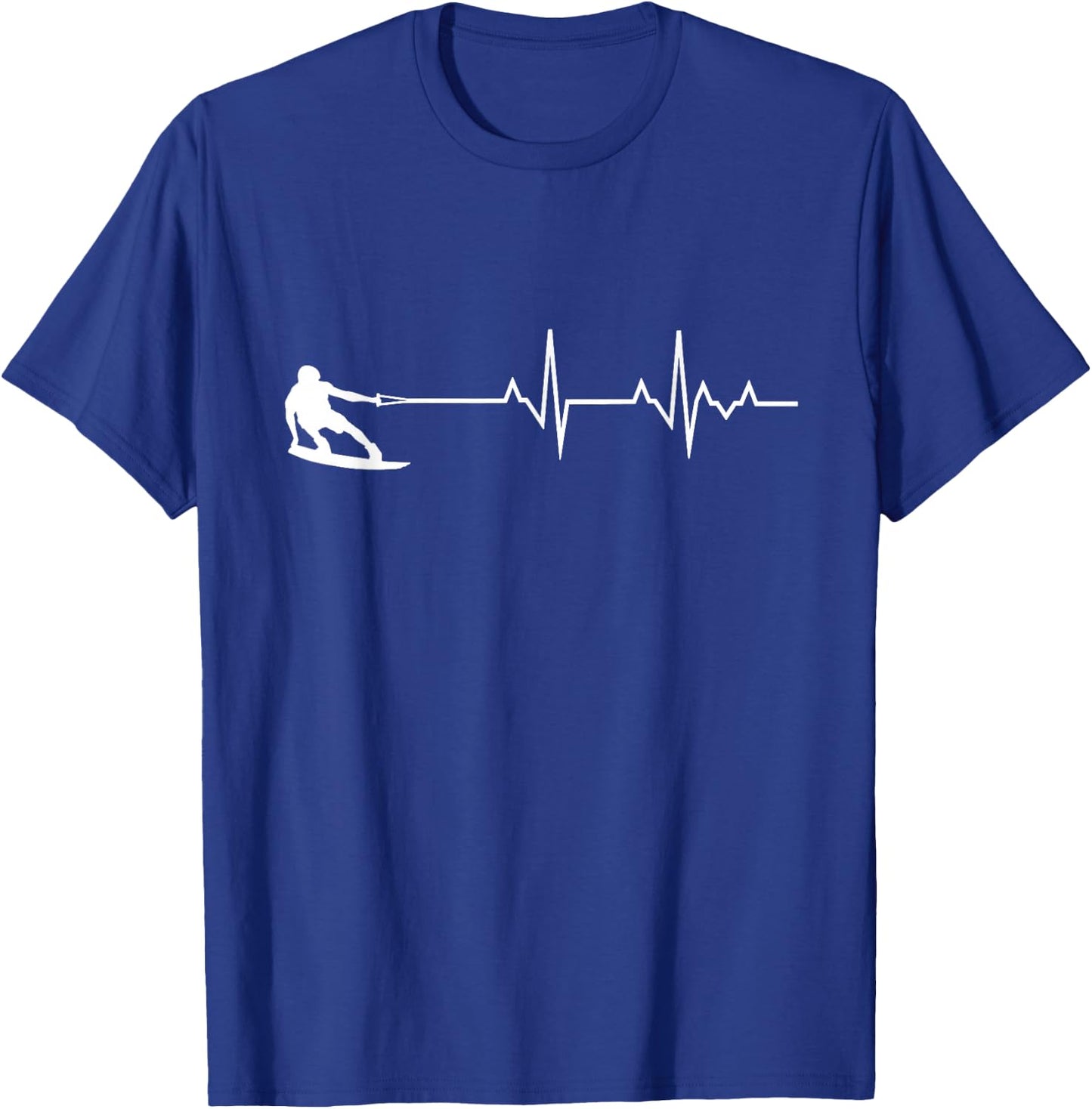 Wakeboard Heartbeat Lake Water Sports Wakeboarding Surfing T-Shirt - T-Shirt | Royal
