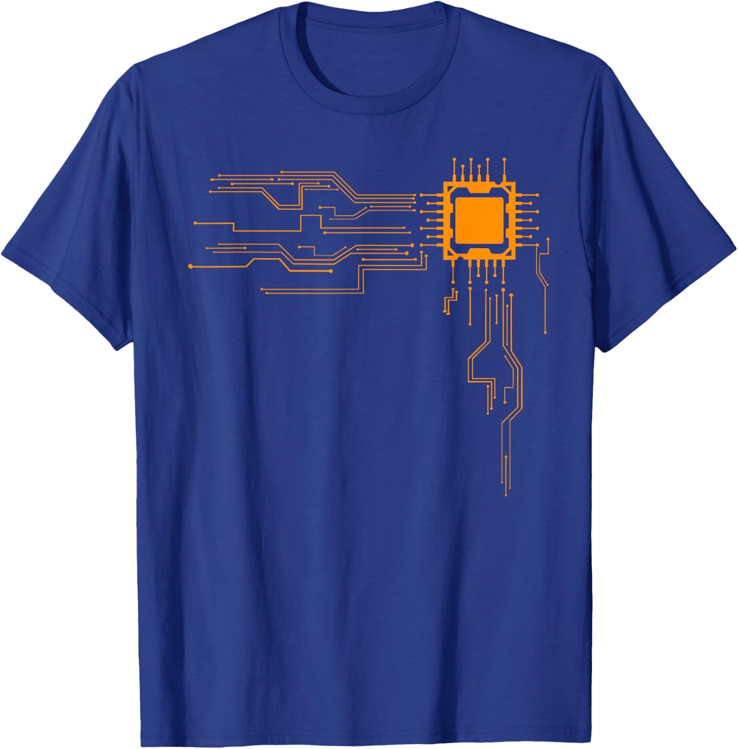 Funny Computer Geek Nerd Gift Cool Computer Core Circuit T-Shirt - T-Shirt | Royal