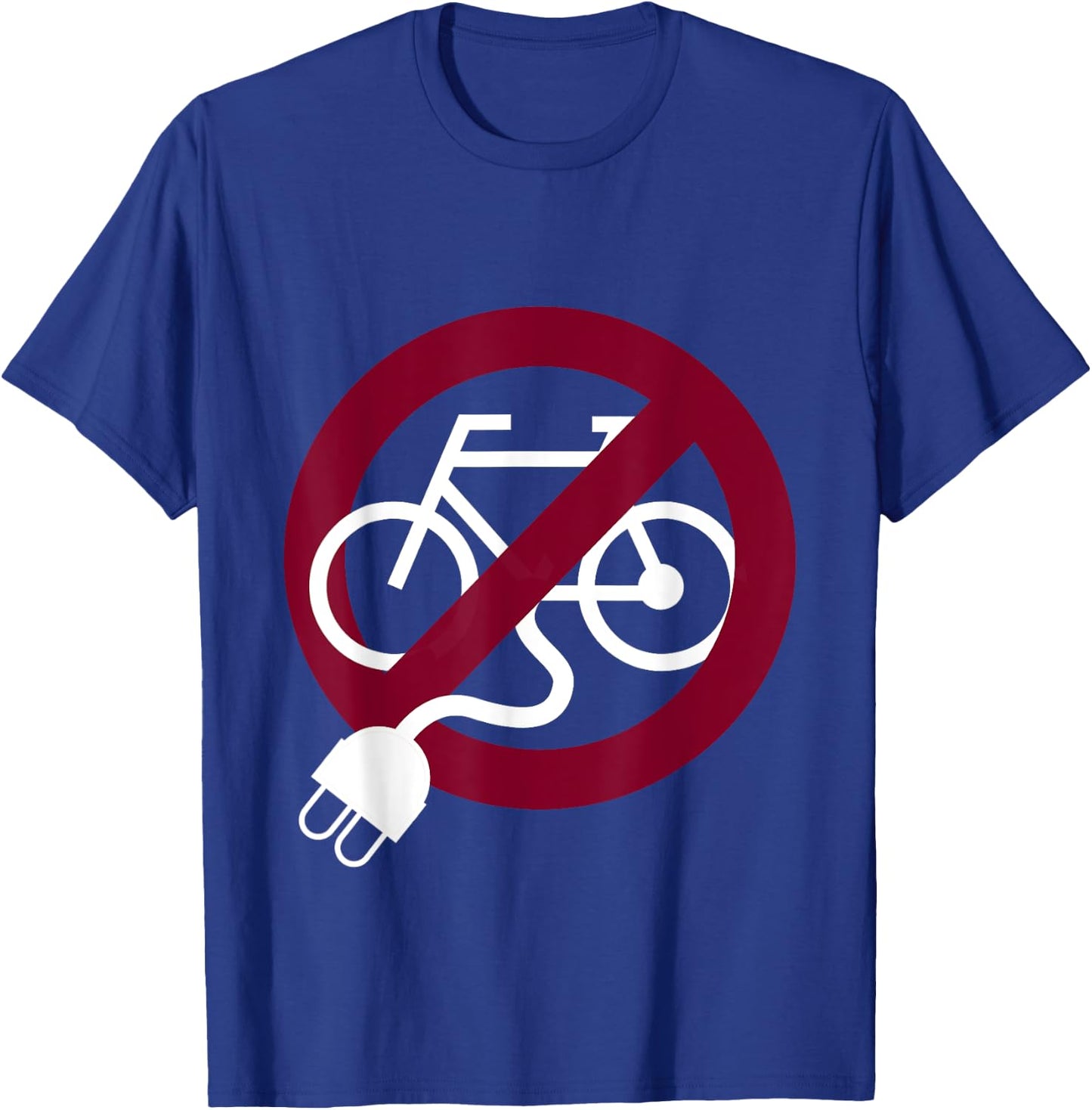 Anti-e-bike - Cyclist T-Shirt - T-Shirt | Royal