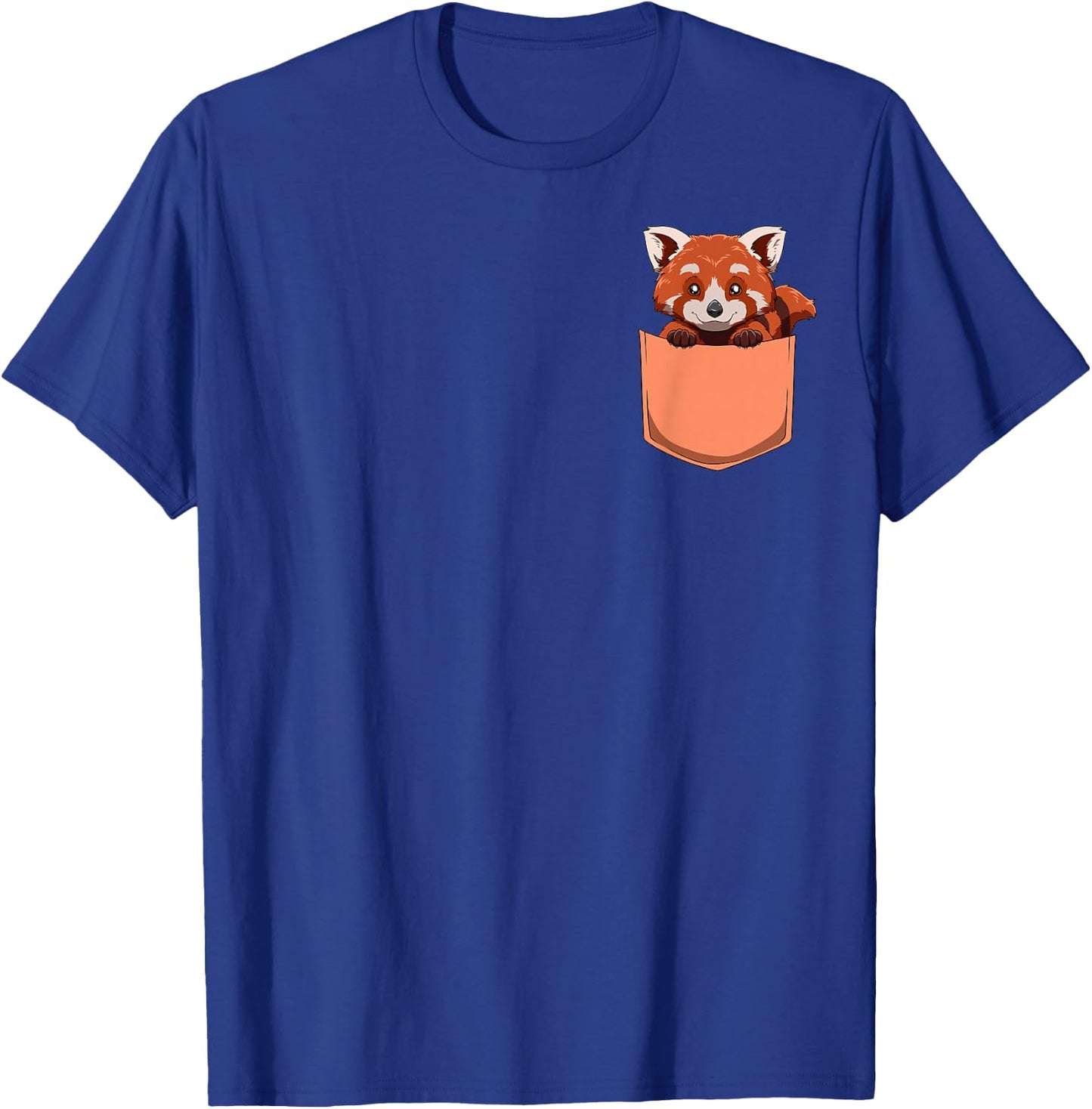 Red Panda Pocket Red Panda Bag T-Shirt - T-Shirt | Royal