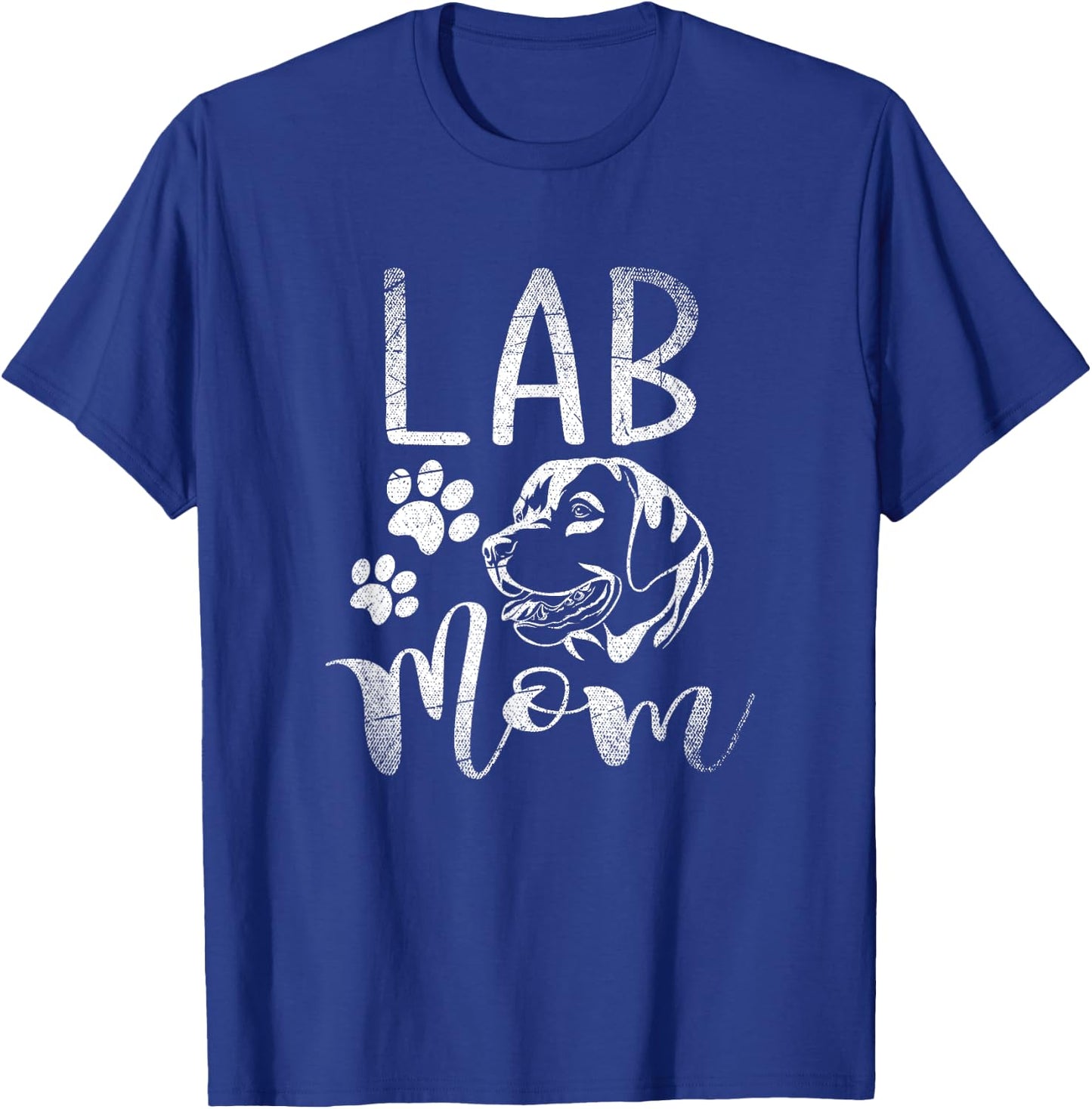 Pet Mom Quotes Lab Mom - Black, , Small, Modern Letter Print, Christmas, Birthday, Short Sleeve T-Shirt - T-Shirt | Royal