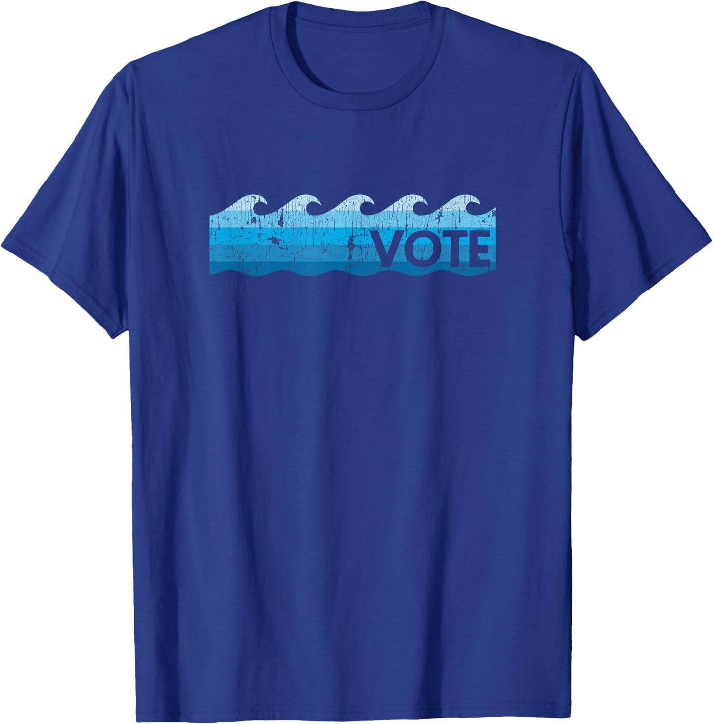 Vote Blue Wave Democratic Patriot Voter T-Shirt - T-Shirt | Royal