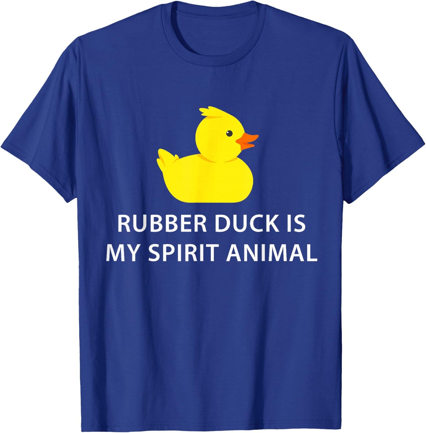Rubber Duck Spirit Animal Funny Duck T-Shirt - T-Shirt | Royal