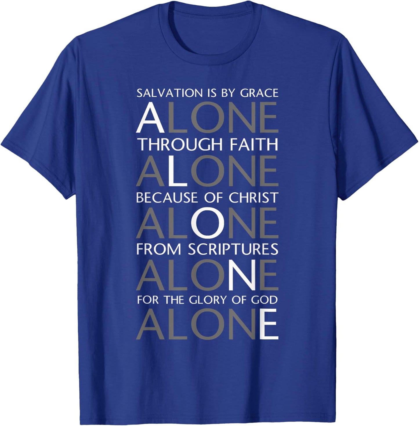 Five Solas of the Reformation T-Shirt - T-Shirt | Royal