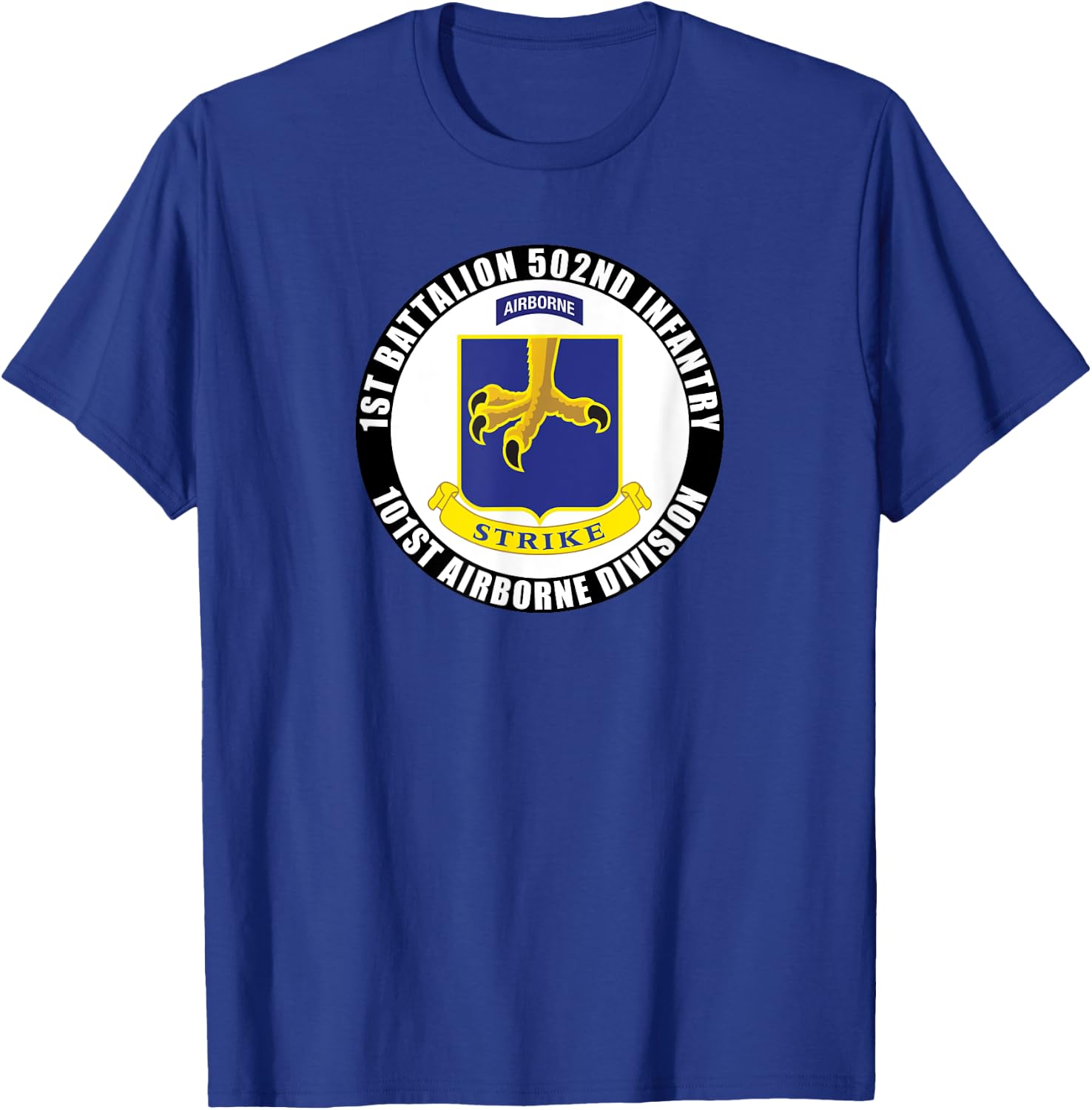 1st Battalion 502nd Infantry 101st Airborne Division Veteran T-Shirt - T-Shirt | Royal