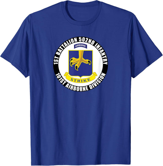 1st Battalion 502nd Infantry 101st Airborne Division Veteran T-Shirt - T-Shirt | Royal