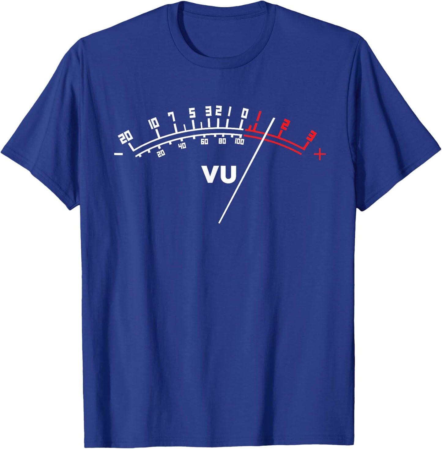 Audio VU Meter Cool Analogue Sound Engineer Gift T-Shirt - T-Shirt | Royal