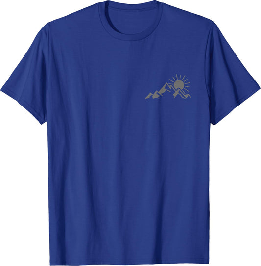 Mountains, hiking, camping, climbing, outdoor T-Shirt - T-Shirt | Royal
