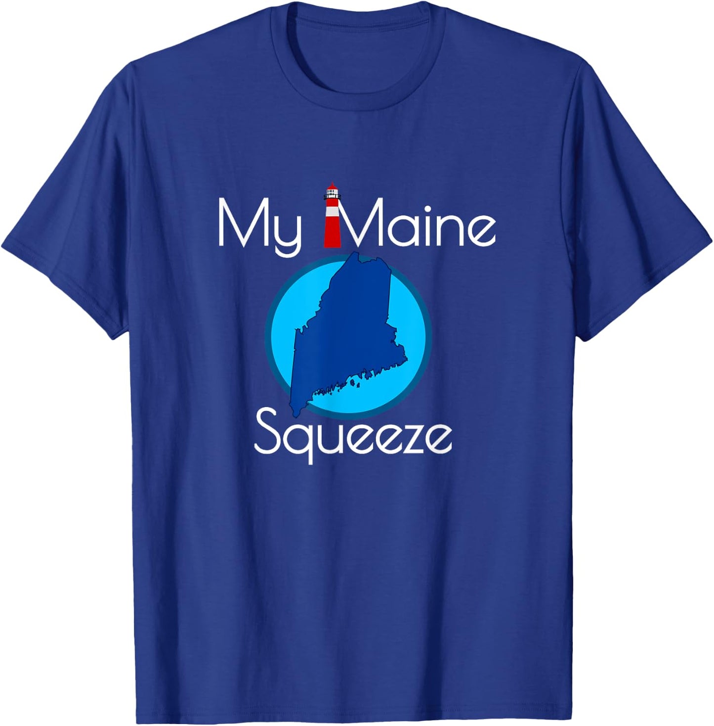 Maine Lovers | My Maine Squeeze T-Shirt - T-Shirt | Royal