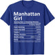 MANHATTAN GIRL NY NEW YORK Funny City Home Roots USA Gift T-Shirt - T-Shirt | Royal