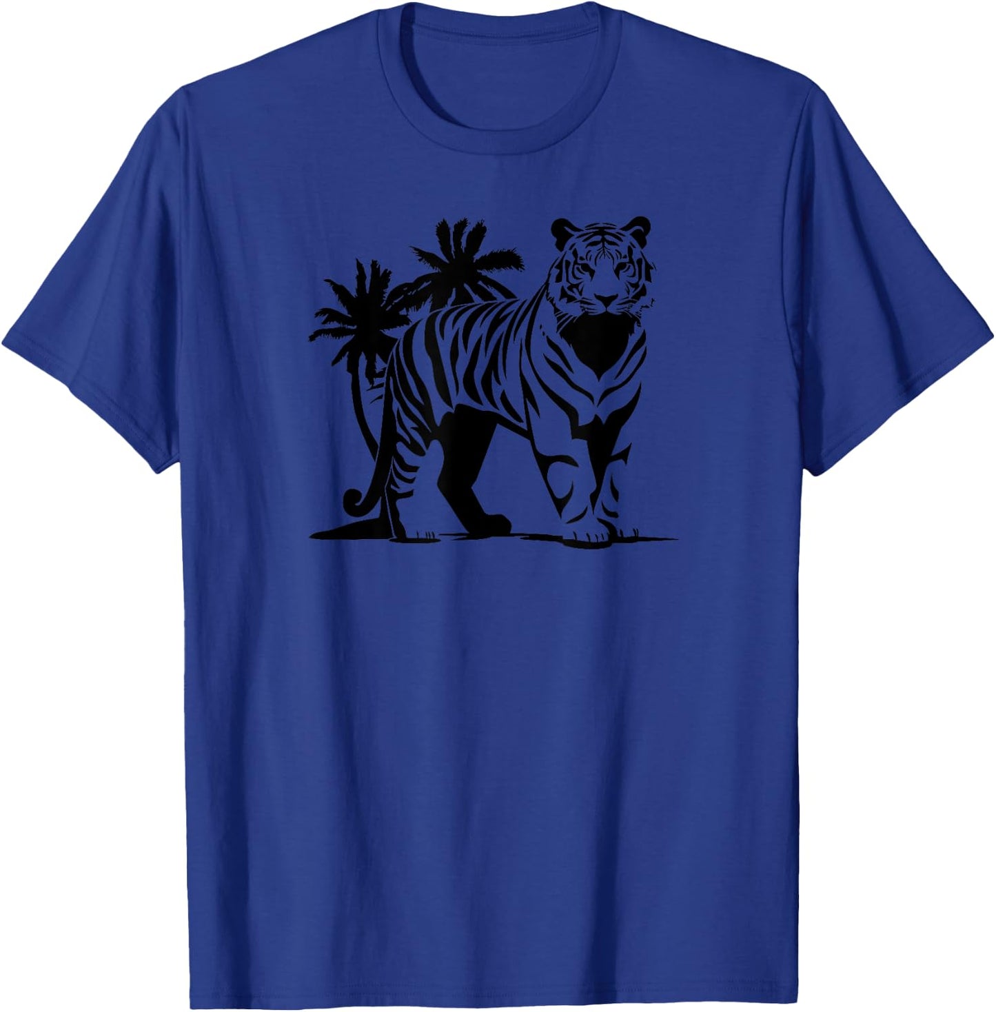 Tiger Wildlife Print T-Shirt - T-Shirt | Royal