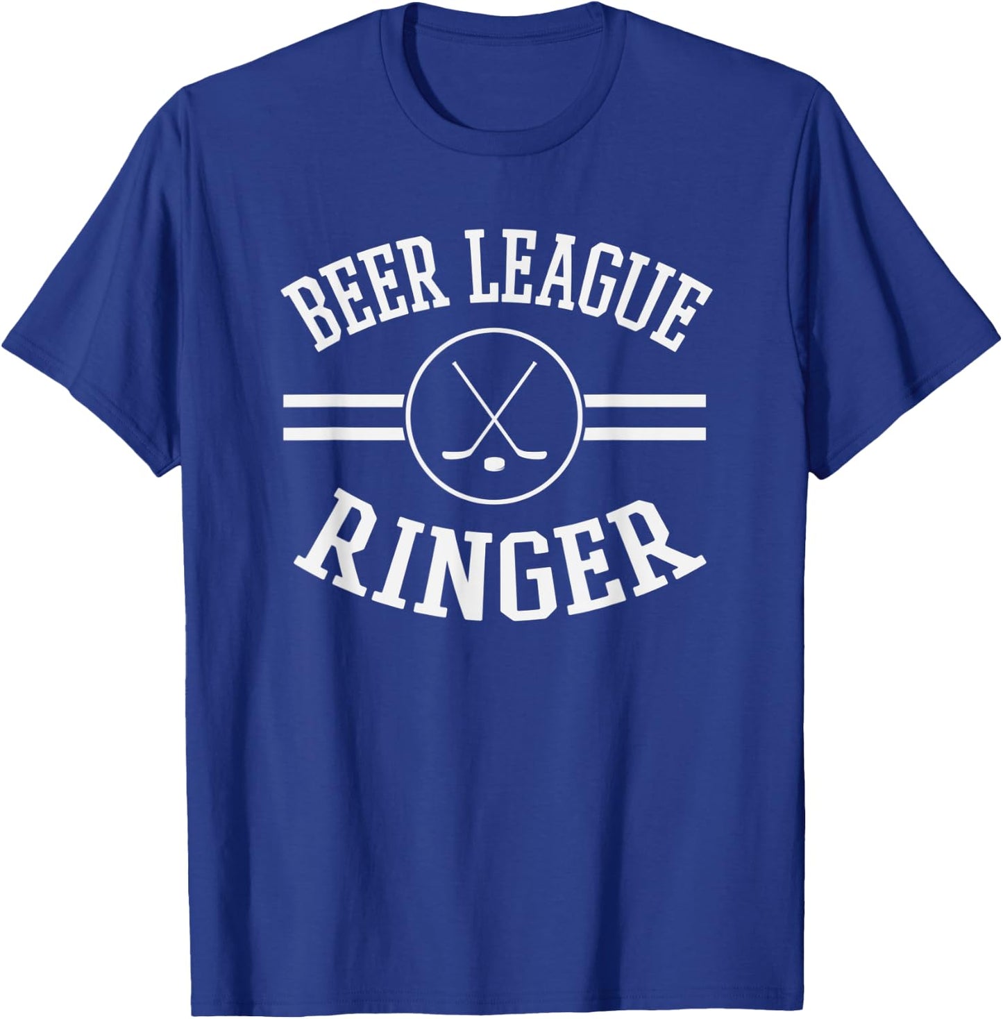 Beer League Ringer Superstar Legend Hockey Team Jersey T-Shirt - T-Shirt | Royal