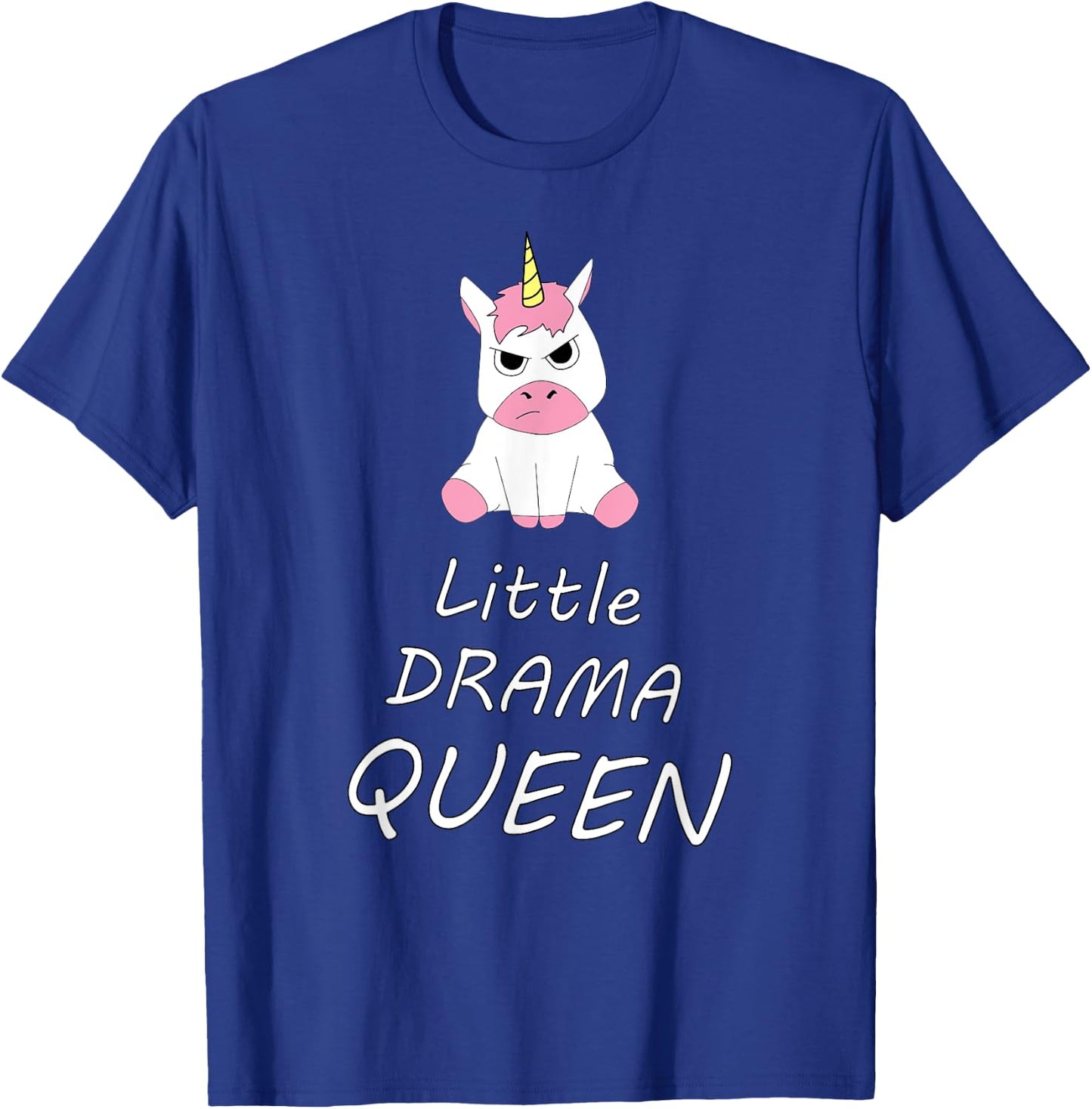 Unicorn Little Drama Queen Women's Girls T-Shirt - T-Shirt | Royal