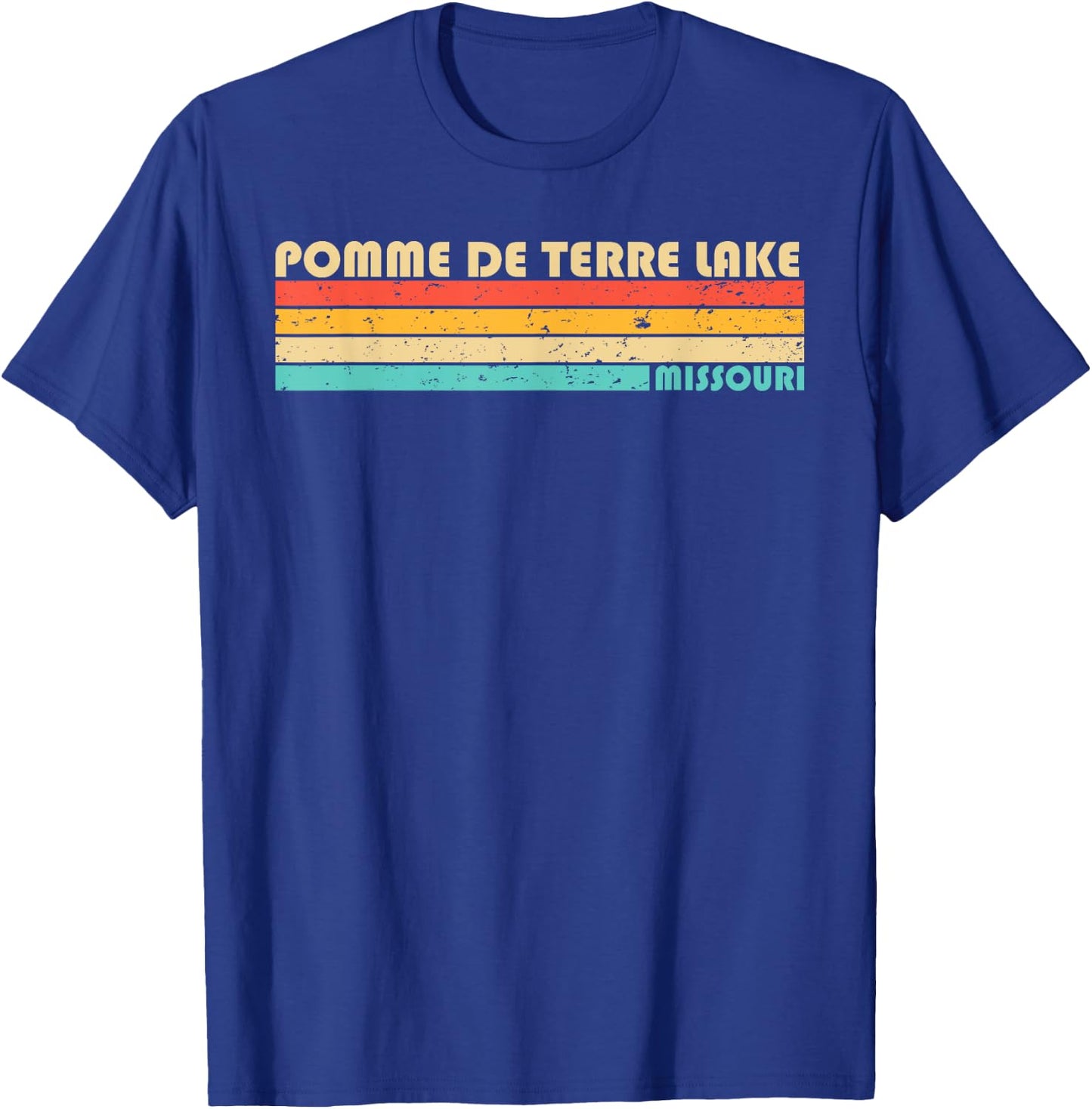 POMME DE TERRE LAKE MISSOURI Funny Fishing Camping Summer Men Women Kids T-Shirt - T-Shirt | Royal