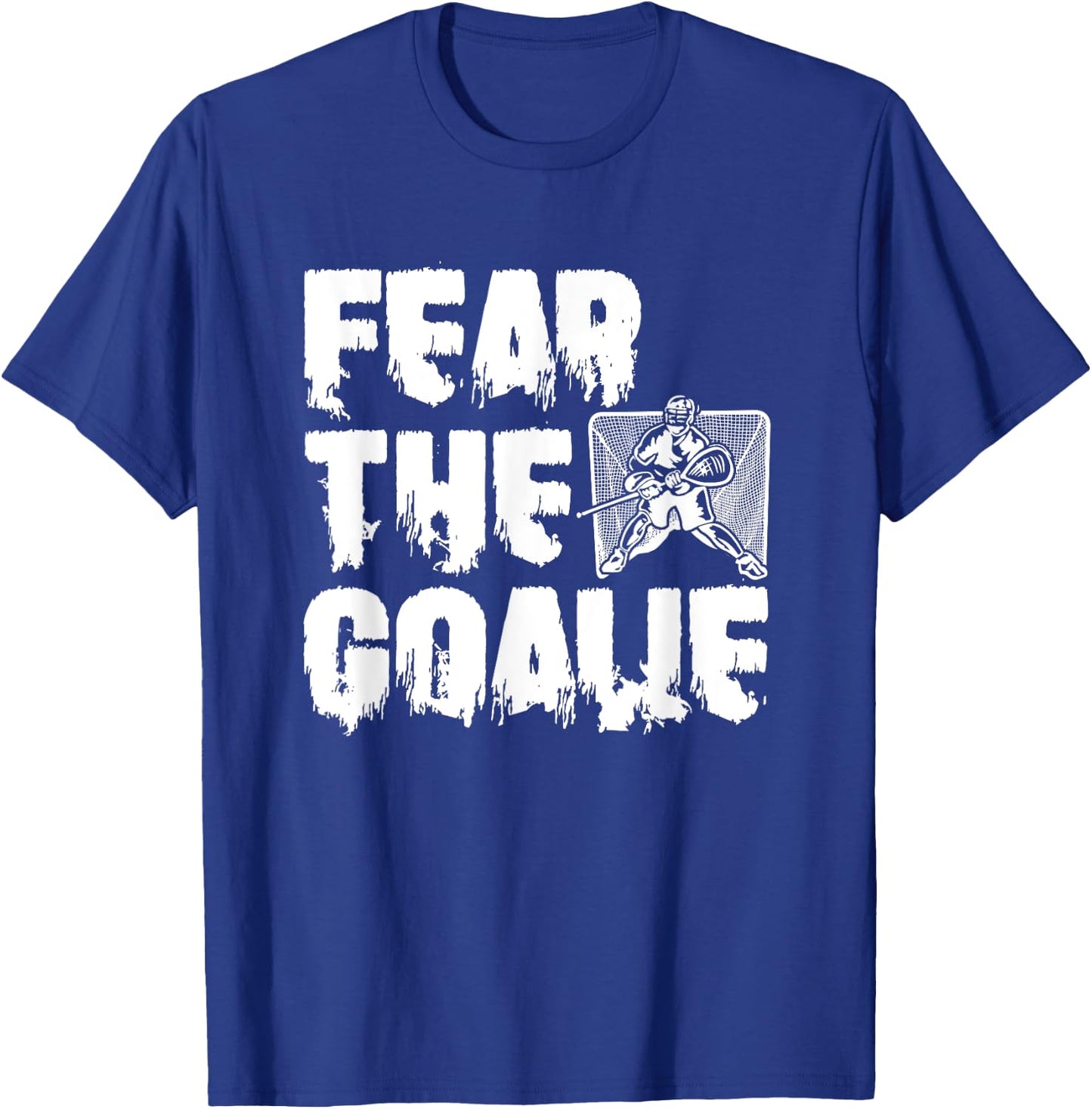 Lacrosse Goalkeeper Funny Lax Player Stick Lacrosse Goalie T-Shirt - T-Shirt | Royal