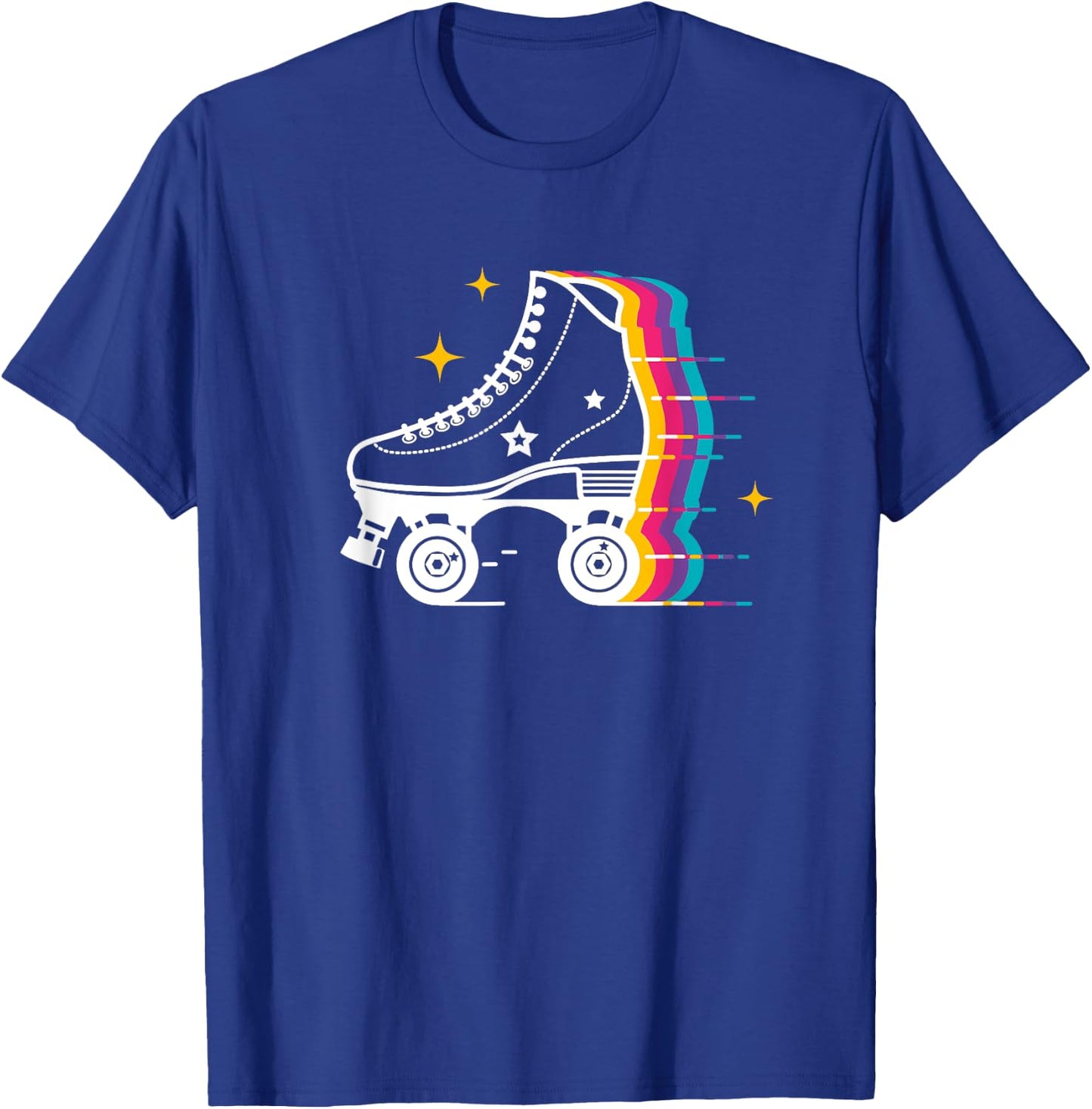 Colourful Roller Skating Derby Skate Roller Skater Trainer T-Shirt - T-Shirt | Royal