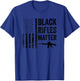 Black Rifles Matter - Funny Pro Gun Rights Camo USA Flag T-Shirt - T-Shirt | Royal