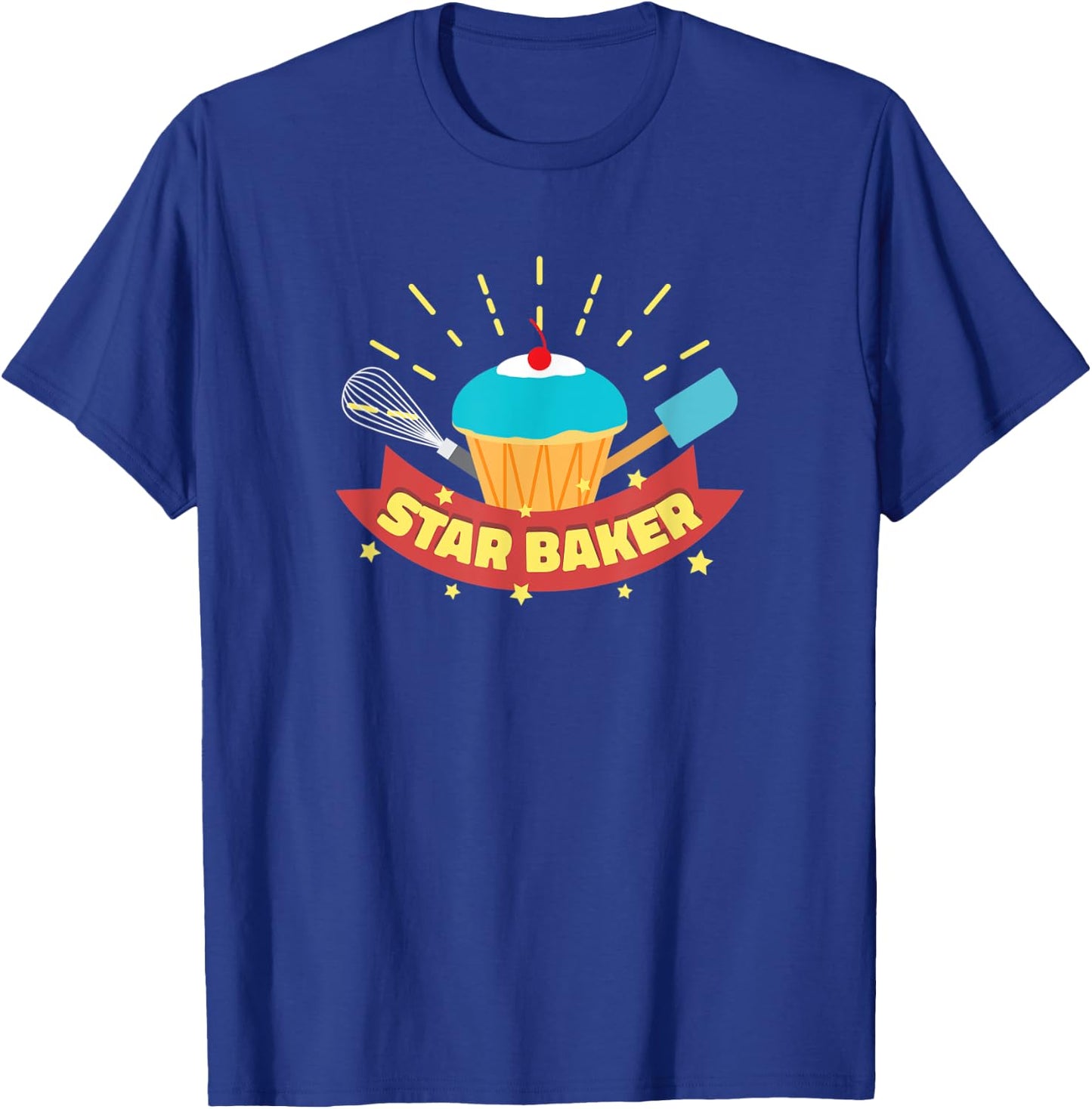 Star Baker I Funny Baking Cupcake Muffin T-Shirt - T-Shirt | Royal