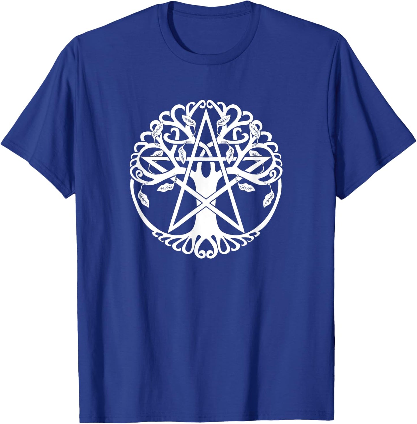 Wiccan Nature Witch Tree Pentacle T-Shirt - T-Shirt | Royal