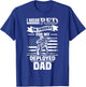 Red Friday For My Dad Military Father Deployed Daddy T-Shirt - T-Shirt | Royal