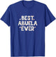 Best Abuela Ever Floral Family Love Hearts T-Shirt - T-Shirt | Royal