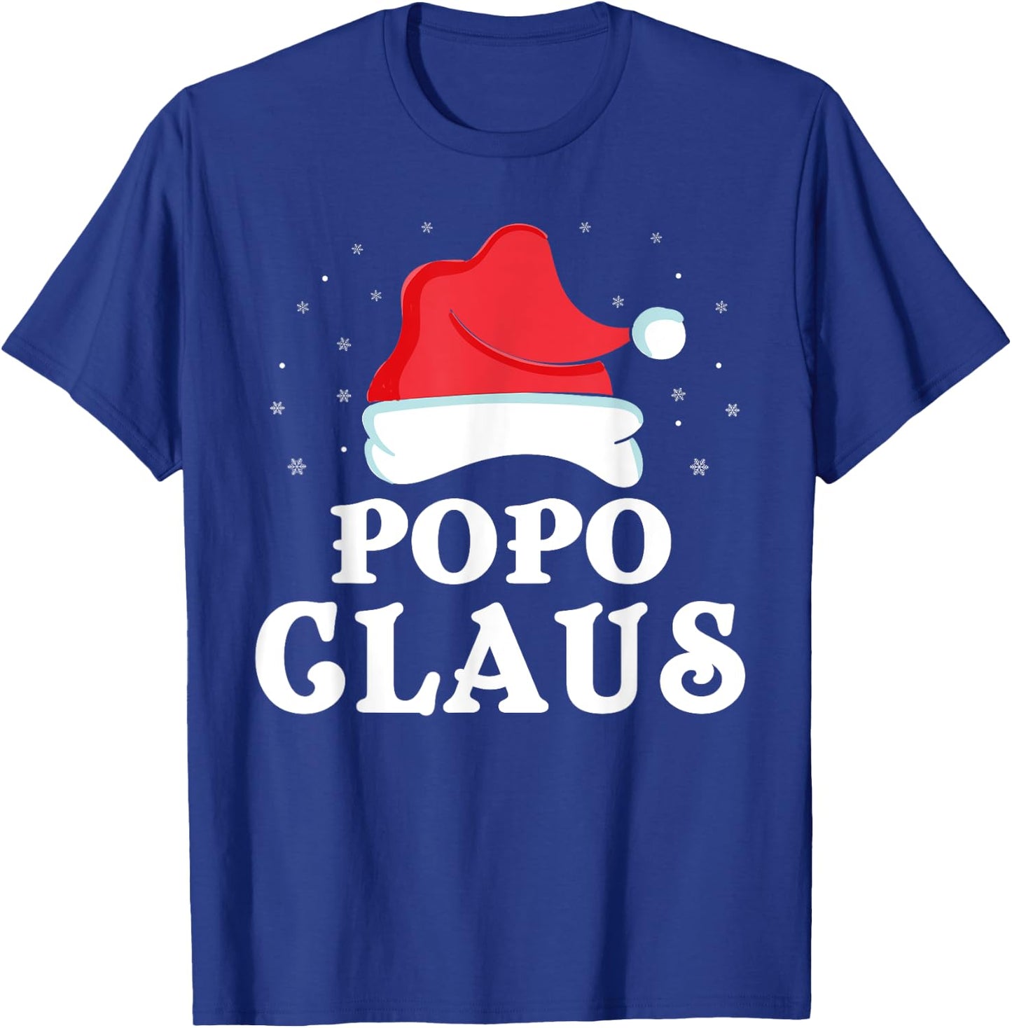 Popo Claus Christmas Gift Funny Family Group Matching Pajama T-Shirt - T-Shirt | Royal